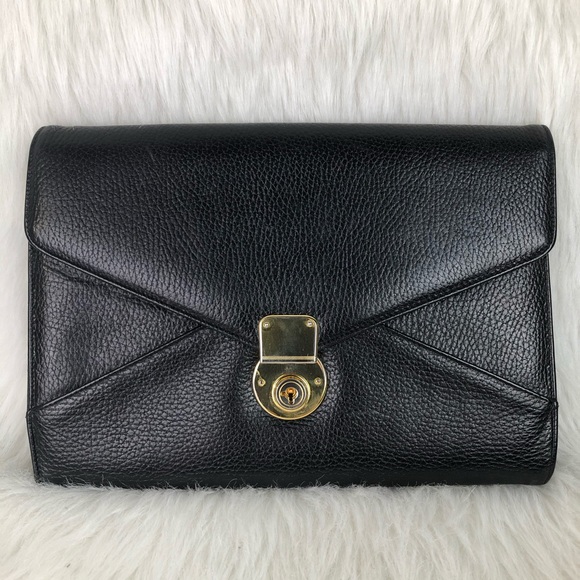 Vintage Neiman Marcus Leather Envelope Bag - Picture 2 of 13